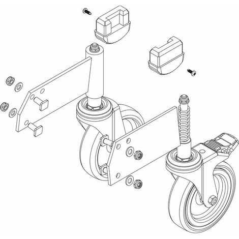 MUNK Rollensatz antistatisch elektrisch ableitfähig für Artikelnummer 51206