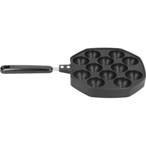 Moule à takoyaki en aluminium à 12 cavités, idéal pour les boulettes de poulpe et les choux à la crème. Ustensiles de cuisine pour la maison. (1/5)