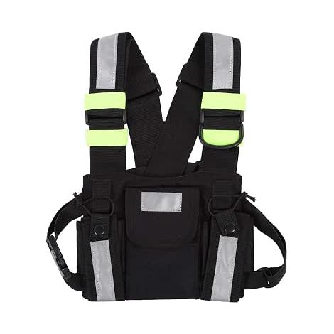 Applicable Gilet Pack Réfléchissant Jaune TYT Gilet Pack Radio Réfléchissant pour Talkie Walkie (1/5)