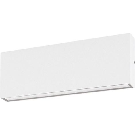 Applique moderno gea led ges2213 led ip65 alluminio bianco biemissione