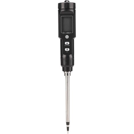 Capteur de conductivité du sol étanche 3-en-1, affichage numérique précis et multifonction pour plantes, testeur EC portable (1/5)