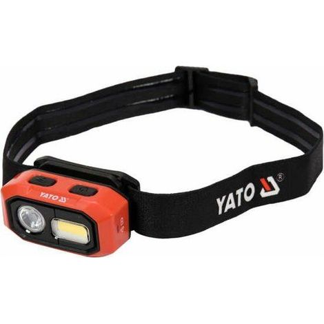 LAMPE FRONTALE YATO BATTERIE 480LM, DÉTECTEUR DE MOUVEMENT