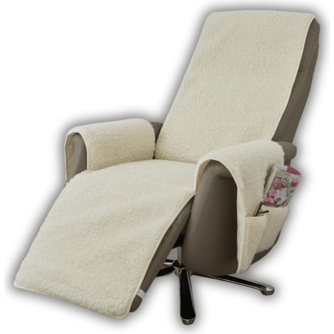 Schurwolle Folklore Plaid pour Fauteuil en Laine Vierge - Protège Les accoudoirs et Le Fauteuil sur Toute sa Longueur (1/3)