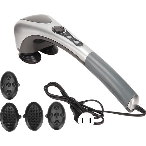 Appareil de massage manuel double nœud pour épaules, jambes et pieds, prise américaine 110V, confortable à usage domestique. (1/5)