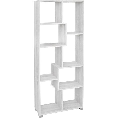 LIBRERIA CON VANI SFALSATI LINEA 'ATENA' col. bianco