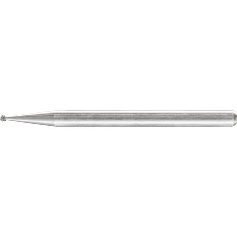 PFERD TOOLS Diamant-Schleifstift Kugel Ø1,0mm Schaft-Ø3 mm D181 (grob) zum Gravieren und Entgraten 5 Stk