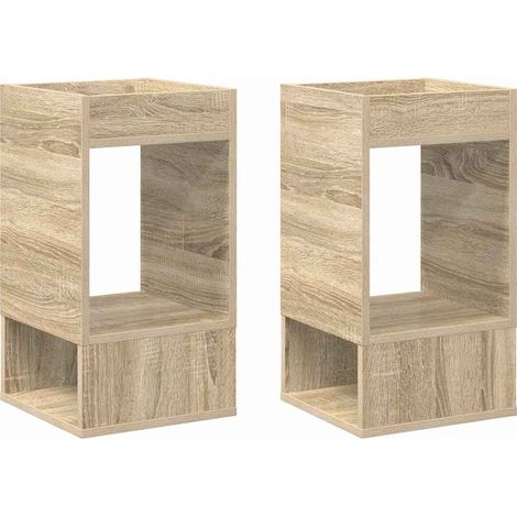 Maison Exclusive - Beistelltisch 2 pcs Sonoma-Eiche 30 x 30 x 56