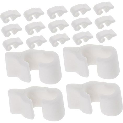 BESTYASH 80 Clips de fixation en plastique blanc pour armoires et (1/5)