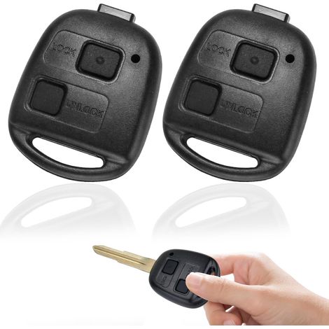 6 pièces pou Toyota Yais, Coque Clé sans Lame, Coque De Cle De Voitue, Boitie De Clé 2 Boutons, Boitie Clé Voitue, pou Modèles av4, pou Yais, pou Coolla, pou Celica et pou Plus. (1/5)