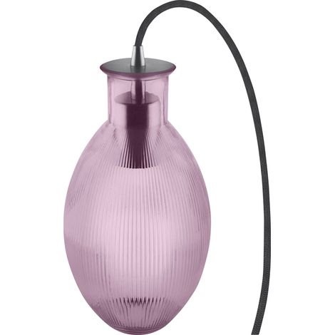 LEDVANCE Vintage Edition 1906, lampe de table avec culot E27, verre rose, sans ampoule, raisin de table sculpté (1/5)