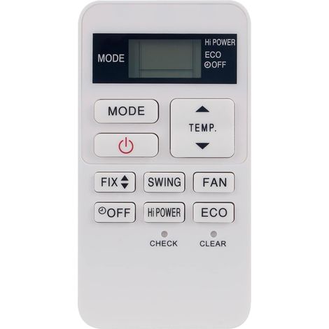Reemplazo del control remoto adecuado para el aire acondicionado Toshiba AC RBC-ASX11E-C
