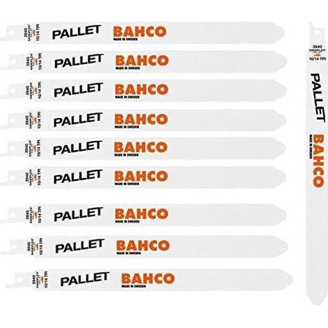 Bahco Kreissägeblätter Sandflex Bi-Metall 228mm0,9mm DSL 10/14TPI, Palette 10Stk (BH3940-228-10/14-PR09-10P)
