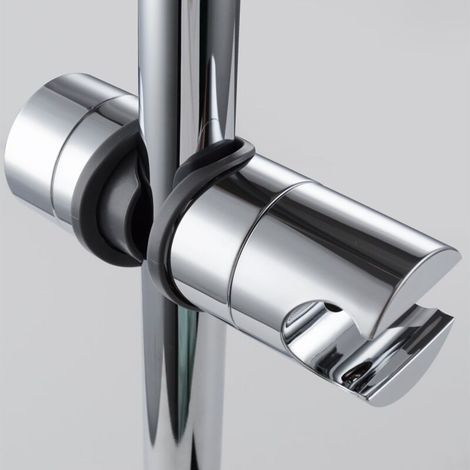 Support de pommeau de douche support de douche à main remplacement pour 18-25 MM barre coulissante support de tige de douche réglable chromé-RAPANDA (1/5)