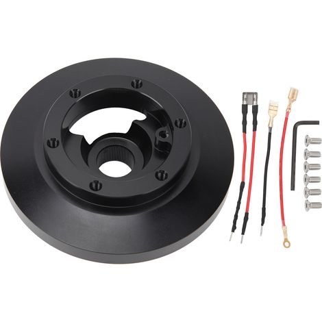 Universeller kurzer 6-Loch-Lenkradnabenadapter für BMW M3, Z3, 318, 325, E39, 840i, 850i (schwarz)