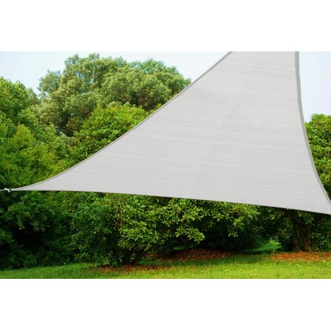 Telo vela ombreggiante 5x5x5 triangolare polietilene bianco - Salone (1/4)