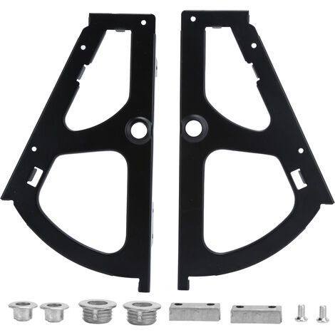 Lot de 2 charnières d'armoire à chaussures en acier noir – Longueur 235mm – Charge maximale 275g – Installation facile (1/5)