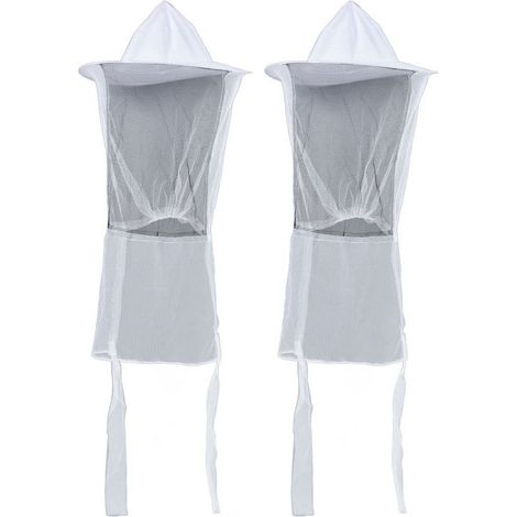 2er-Pack Imker-Schutzhelme, Imker-Schutzhelm mit atmungsaktivem Netzgewebe für Fischer und Jäger, A-Crezuo