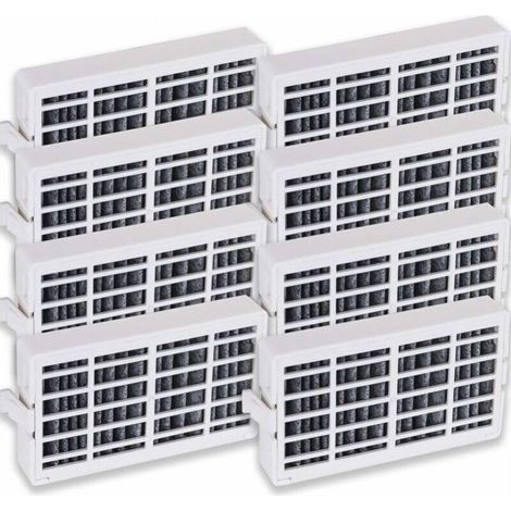 Lot de 8 Filtre désodorisant pour réfrigérateur Whirlpool Whirlpool-W10311524 RAF1180. filtre à charbon actif adapté à Whirlpool-W10311524 RAF1180
