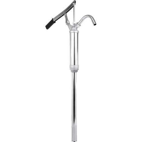 Pompe à fût, Design léger, Transfert de liquide sans effort, Pompe à main, Argent (1/2)