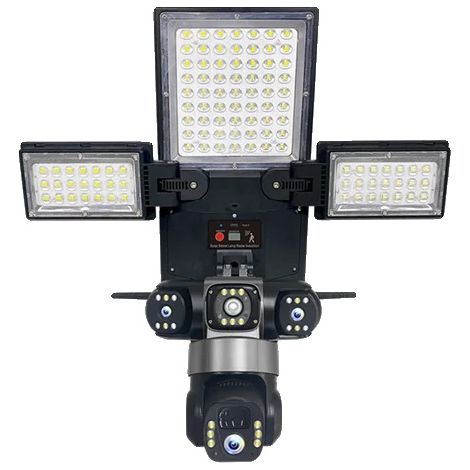 Telecamera di sicurezza, alimentata a energia solare, tracciamento AI, videosorveglianza, aggiungi 64 GB (1/2)