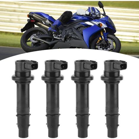 Lot de 4 bobines d'allumage F6T558 pour Yamaha MT-07 R6 RJ15 Bj YZF R1FZ8 (1/5)