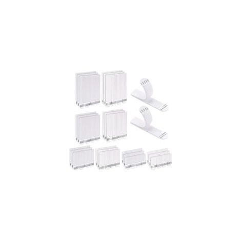 Bandes adhésives pour tableaux grand format, ultra-résistantes, 48 paires, crochets muraux adhésifs, sans perçage, pour photos et affiches (1/5)
