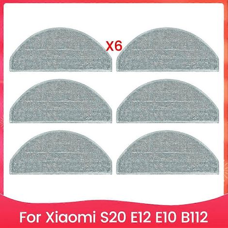 6PCS Serpillière Cloth Pads avec Xiaomi S20 E12 E10 B112 Aspirateur pièce détachée Serpillière Cloth pièce détachée (1/5)