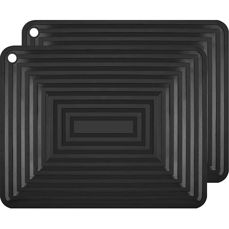 Dessous de Plat Silicone, Anti-dérapant Anti-Chaleur 250 °C Multifonction Repose-cuillère Dessous de Verre de Cuisine Tapis de Table pour Cuisine et Salle à Manger (1/5)