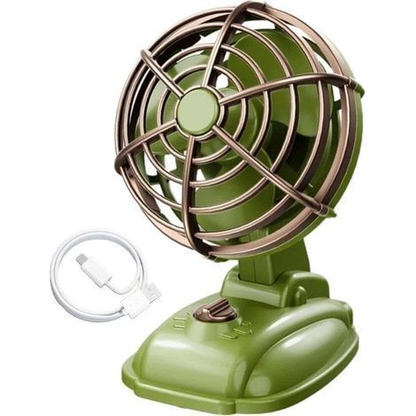 Mini-Tischventilator, tragbarer, USB-aufladbarer Ventilator, leiser Tischventilator, kleiner Ventilator für Studentenwohnheime (1/5)
