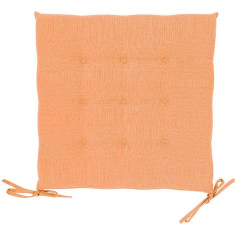 Lemetex UNIQUE Living® Deko-Kissen Chairpad Bliss outdoor 40 cm x 40 cm x 3 cm orange
