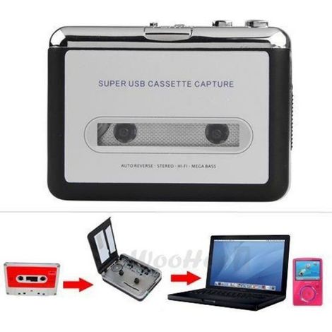 Lecteur Cassette - Convertisseur USB pour Numérisation de Cassettes Audio en Fichiers MP3 - Compatible Windows et Mac - 1 Pièce (1/5)