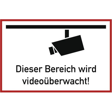 Panneau de signalisation de vidéosurveillance - 8076F