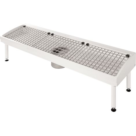 KWC AR Stiefelreinigungsanlage, SIRIUS, MIRANIT, 2100x500x510 mm, Siphon, 3 Pl. (1/2)
