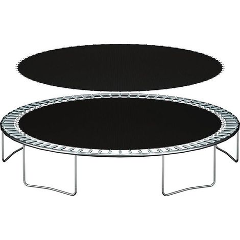 Tapis de Remplacement Rond for Trampoline, avec48 Anneaux en de diamètre , Tapis de Rebond for Accessoires de Trampolines de 8 Pieds (1/4)