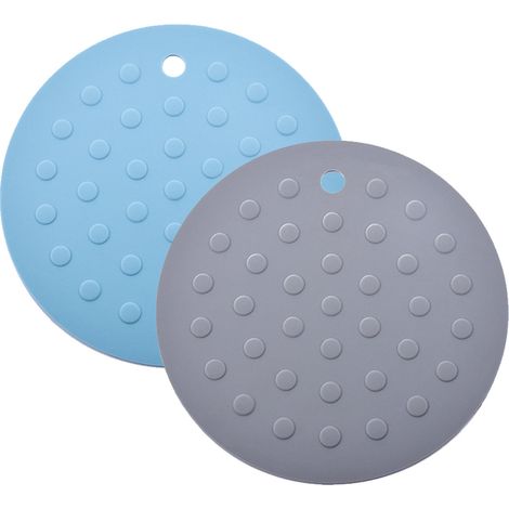 Lot de 2 tapis silicone, antidérapant, facile à nettoyer, pour gamelle chien chat (1/5)