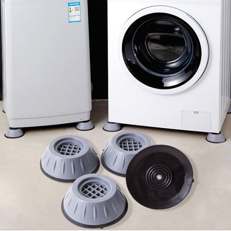 Pad Pied Lave-Linge - Antivibrations - Antidérapant - Pour Machine À Laver Et Sèche-Linge - 4 Pièces (1/5)