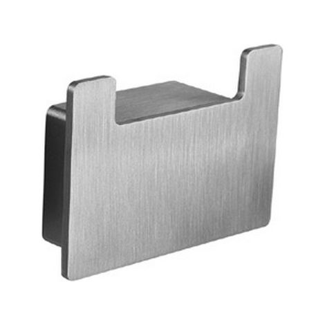 Appendino bagno doppio gancio in acciaio inox satinato  NUEVO-S kamalu