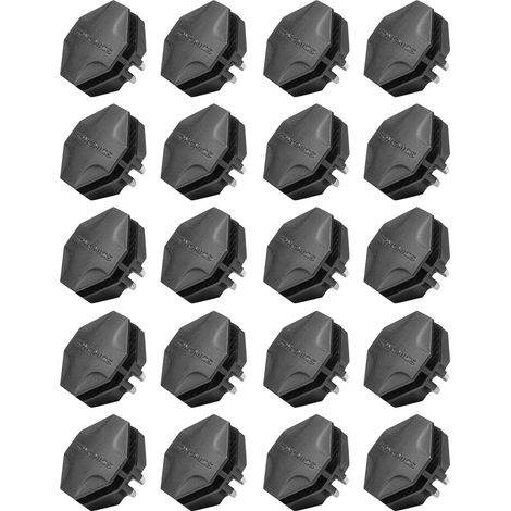 SONGMICS 20 x Pièce de Fixation Raccord pour Armoire en Plastique Noir ALPC0B-20V1 (1/5)