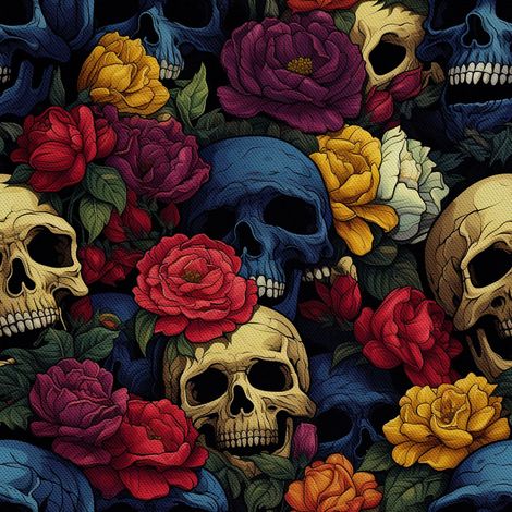 Tela Oxford decorativa para exteriores - Motivo de calavera I DX4059 (1/5)