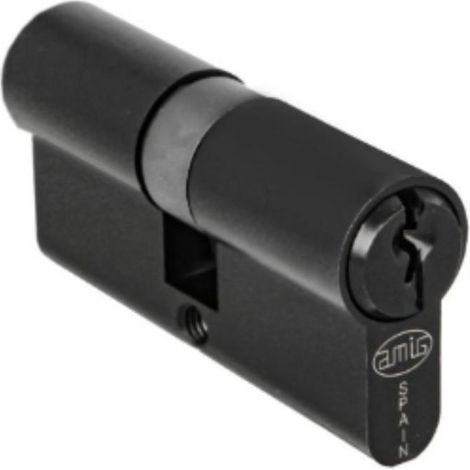FPLUS bombillo serreta amig 30x30 negro , Cilindro de serreta con 6 pines. Grado máximo de combinaciones según norma UNE-EN 1303:2015. Sistema antiganzuado y antibumping con pasado