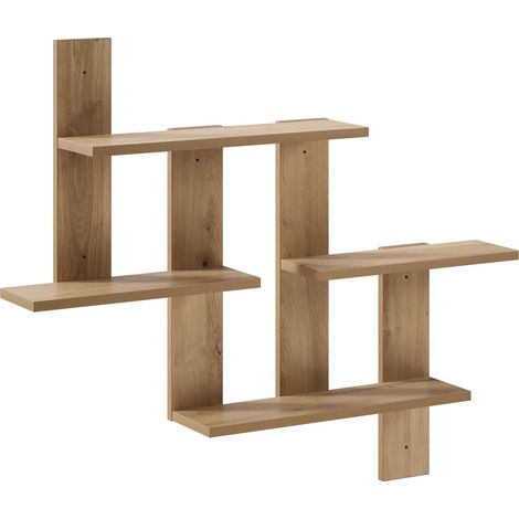 Wandregal Artisan-Eiche 85 x 13,5 x 73,5 cm Holzwerkstoff vidaXL (1/5)