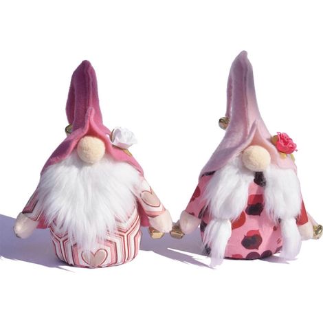 Valentinstag-Gnome-Ornamente, 2er-Set, Liebesherz-Elfen-Zwerggnome (1/5)
