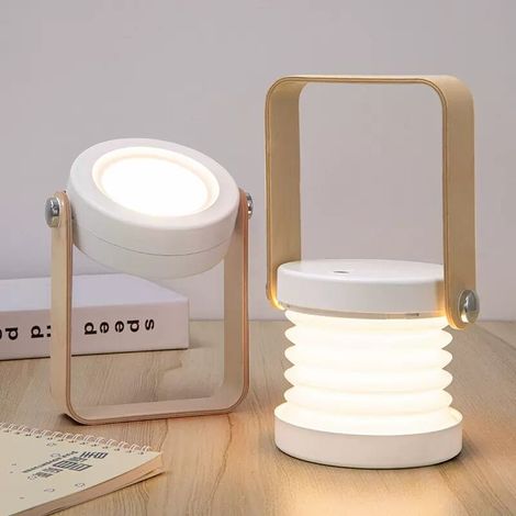Lampe de chevet Dimmable Touch Light, lampe de chevet avec table de nuit portable Safe Night Light