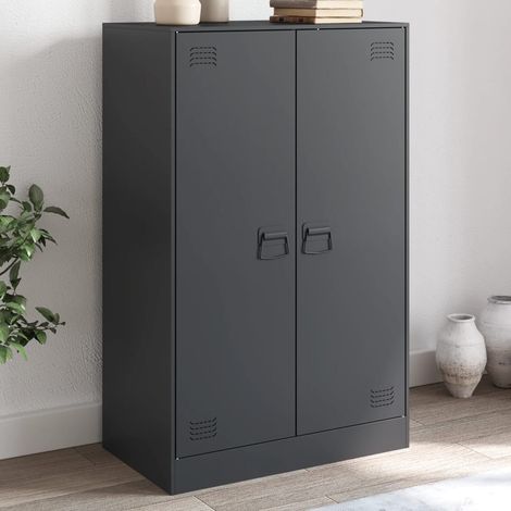 Buffet,Meuble de Rangement,Bahut pour Salon, Salle à Manger, Cuisine anthracite 67x39x107 cm acier CFW48129 (1/5)
