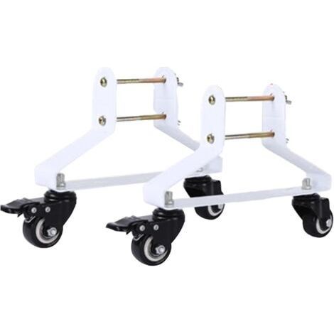 Lot de 2 pieds pour chauffages infrarouges, pieds de chauffage infrarouge, support de radiateur électrique avec roues (1/5)