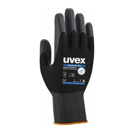Gants de manutention Uvex Phynomic XG taille 9, L, Manutention générale, 1 paire, Noir ( Prix pour 1 paire )