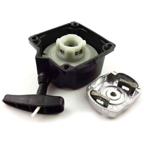 Pieza de repuesto original del fabricante: arrancador/expulsor semiautomático + carcasa de la caja de engranajes para desbrozadoras, barrenas o multiherramientas 5 en 1. (1/3)