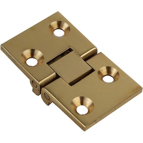 Charnière de meuble en métal épais, rabat plat pliable en cuivre pour tables (1/5)