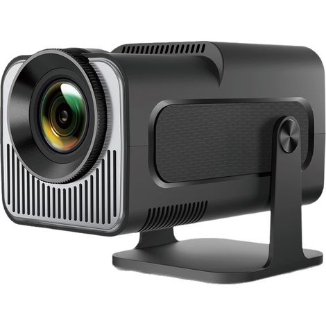 Vidéo projecteur domestique intelligent HY320 Mini, natif 720P, décodage 4K, projecteur portable à courte focale, cinéma maison, Wi‑Fi 6 double bande, Bluetooth 5.0, correction trapézoïdale automatiqu (1/4)