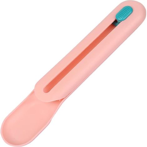 Pink Plastic Cat Treat Spoon, Practical and Lightweight for Precise Serving of Liquid Foods During Mealtimes (1/5)